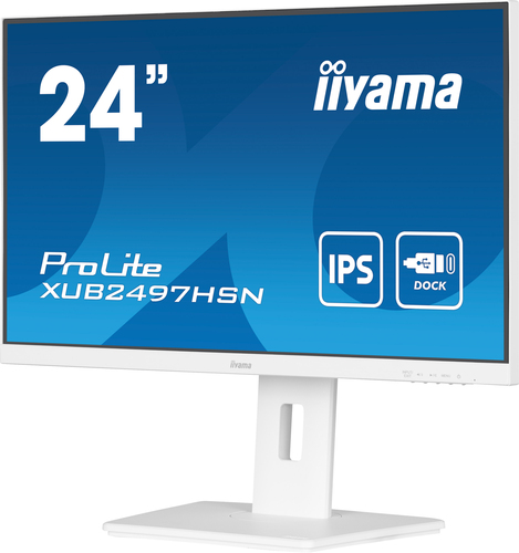 iiyama ProLite 24" IPS technology panel with USB-C dock and RJ45 (LAN)