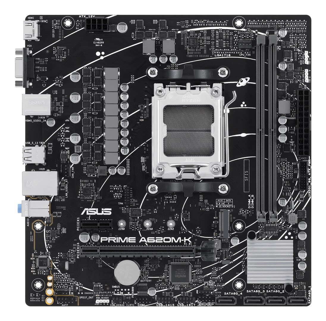 ASUS PRIME A620M-K AMD A620 Socket AM5 micro ATX