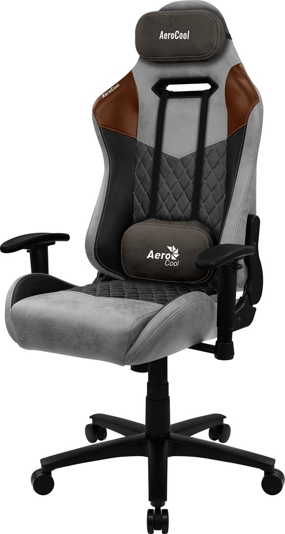 Aerocool DUKE AeroSuede Universal gaming chair Black, Brown, Grey