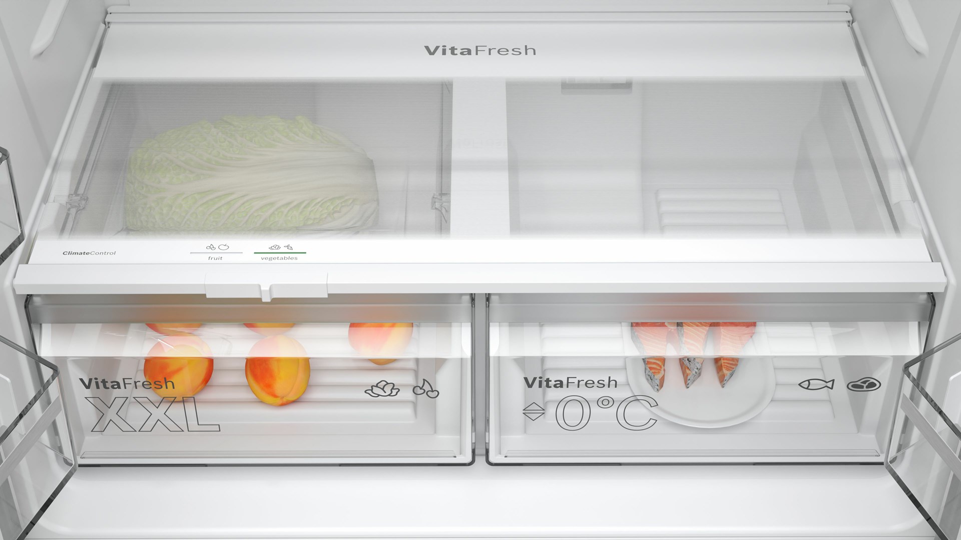 Bosch Serie 4 KFN96VPEA side-by-side refrigerator Freestanding 605 L E Stainless steel