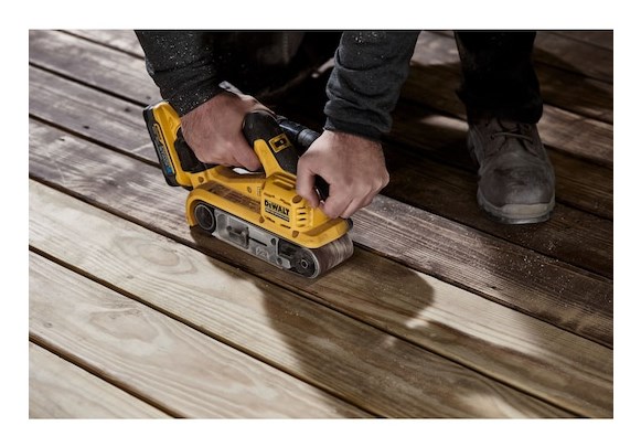 Belt sander DEWALT DCW220NT portable sander 18V Yellow  Black