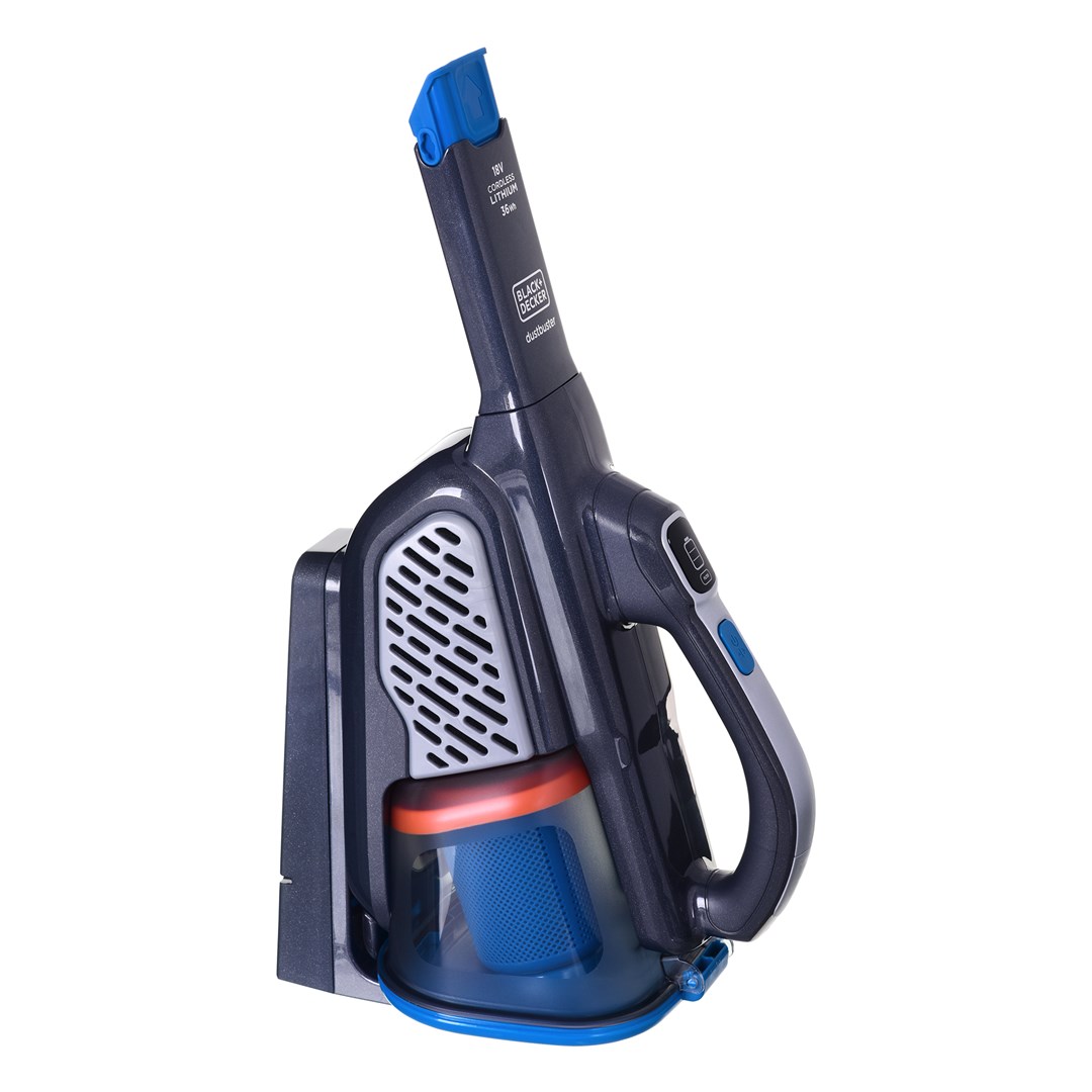 Black & Decker BHHV520BF handheld vacuum Black Blue Silver Bagless