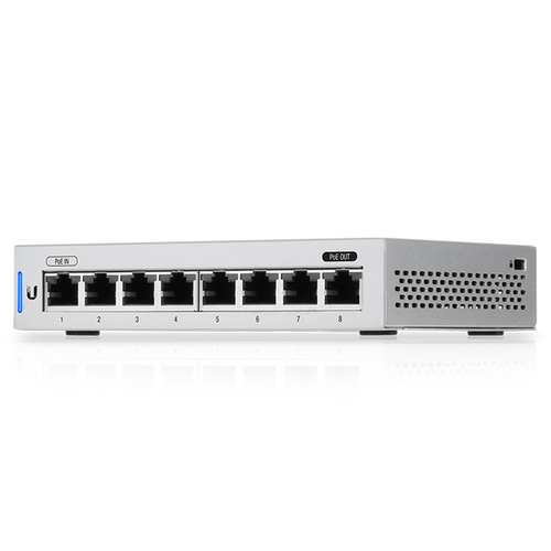 Ubiquiti UniFi Switch 8 Managed Gigabit Ethernet (10/100/1000) Power over Ethernet (PoE) Grey