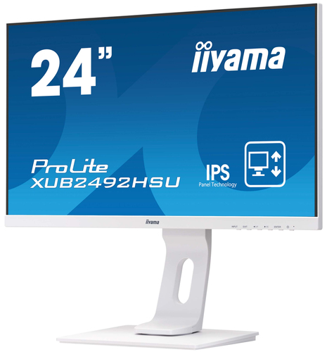 iiyama ProLite XUB2492HSU-W1-STD computer monitor 60.5 cm (23.8") 1920 x 1080 pixels Full HD LED White