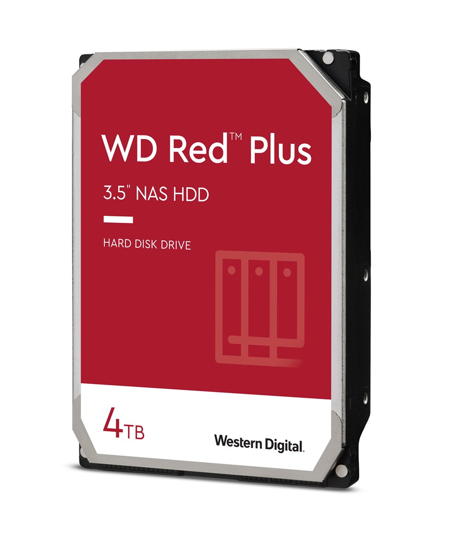 Western Digital Red Plus internal hard drive 4 TB 5400 RPM 256 MB 3.5" Serial ATA III