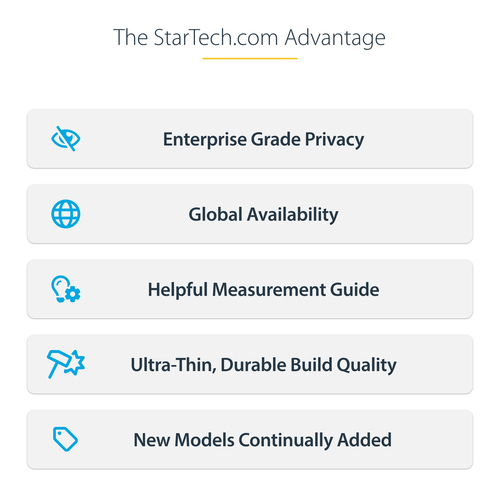 StarTech.com 14-inch 16:9 Flip-Over Privacy Screen with Touch, Anti-Glare Privacy Filter, Laptop Monitor Screen Protector with 51% Blue Light Reduction