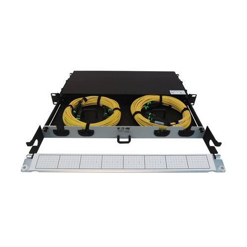 Tripp Lite Preloaded Fiber Panel, 1U - 2x (3x8F MTP/MPO-APC F/F) 24F Trunk Cables, OS2 Singlemode, 20 m (65.6 ft.)