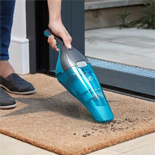Black & Decker WDC215WA handheld vacuum Blue  Titanium Bagless