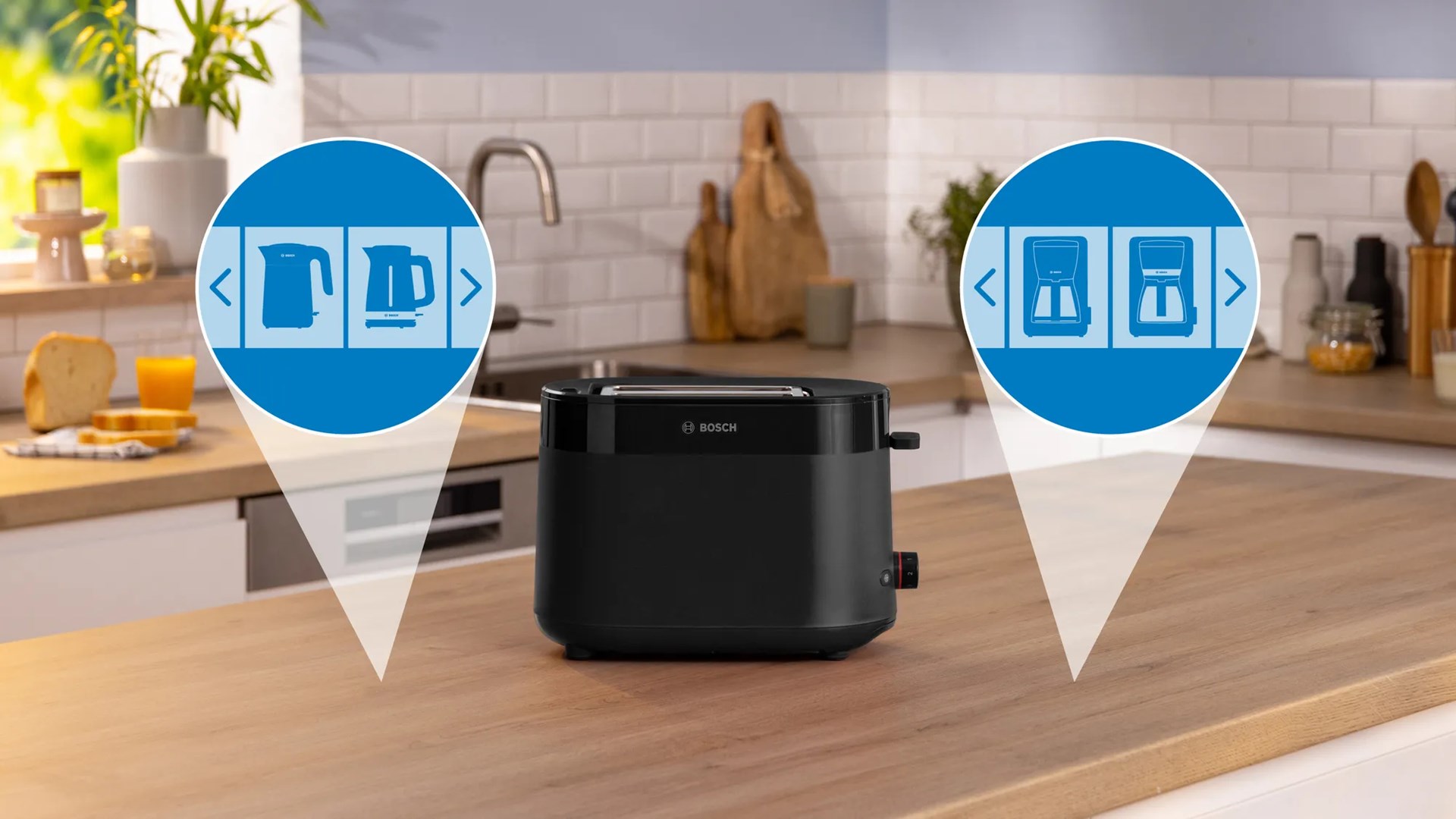 Bosch TAT2M123 toaster 6 2 slice(s) 950 W Black