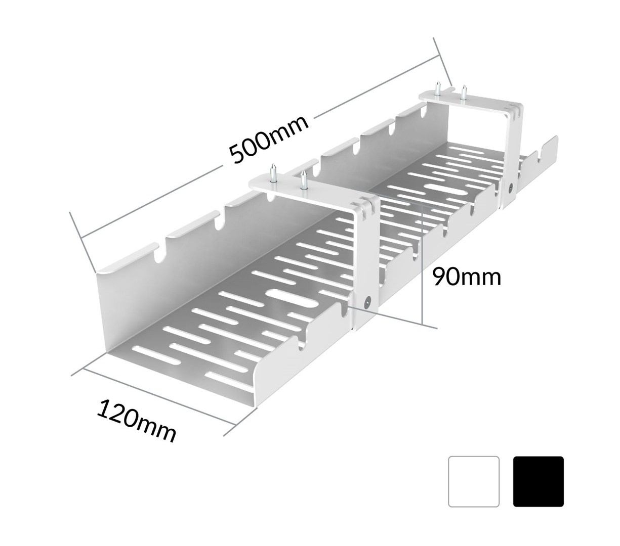 ACTIVEJET desk cable organiser CMP502 white