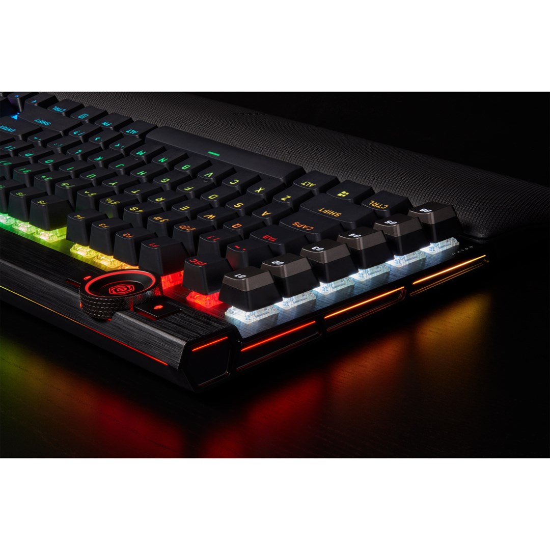 Corsair K100 RGB Optical-Mechanical Gaming keyboard USB QWERTZ German Black