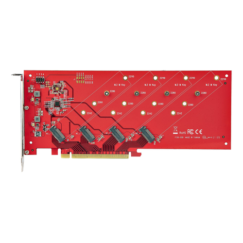 QUAD-M2-PCIE-CARD-B - Cables & Adaptors by StarTech.com