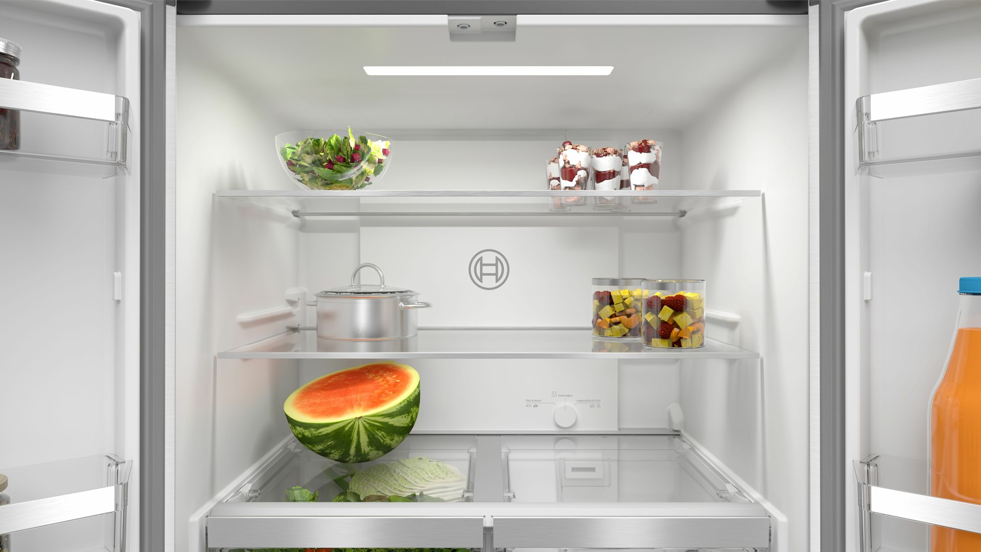 Bosch Serie 4 KMC85LBEA side-by-side refrigerator Freestanding 547 L E Black