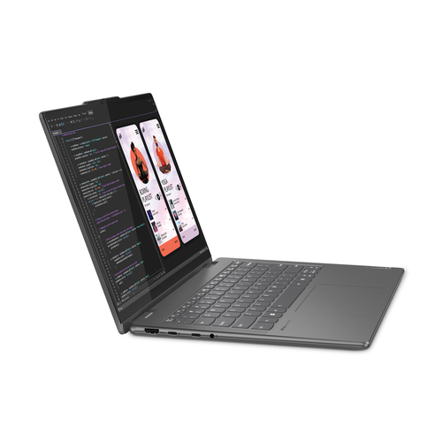 Lenovo Yoga 7 2-in-1 14AHP9 AMD Ryzen™ 5 8640HS Hybrid (2-in-1) 35.6 cm (14") Touchscreen WUXGA 16 GB LPDDR5x-SDRAM 512 GB SSD Wi-Fi 6E (802.11ax) Windows 11 Home English Grey