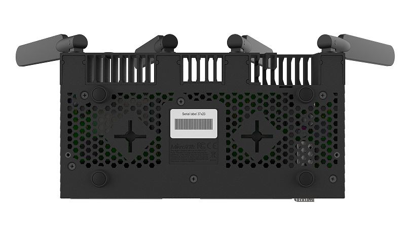 Mikrotik RB4011iGS+5HacQ2HnD-IN wireless router Gigabit Ethernet Dual-band (2.4 GHz / 5 GHz) Black
