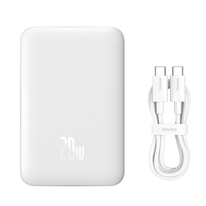Baseus P10059001223-00 Lithium polymer (LiPo) power bank 10000 mAh Wireless charging White