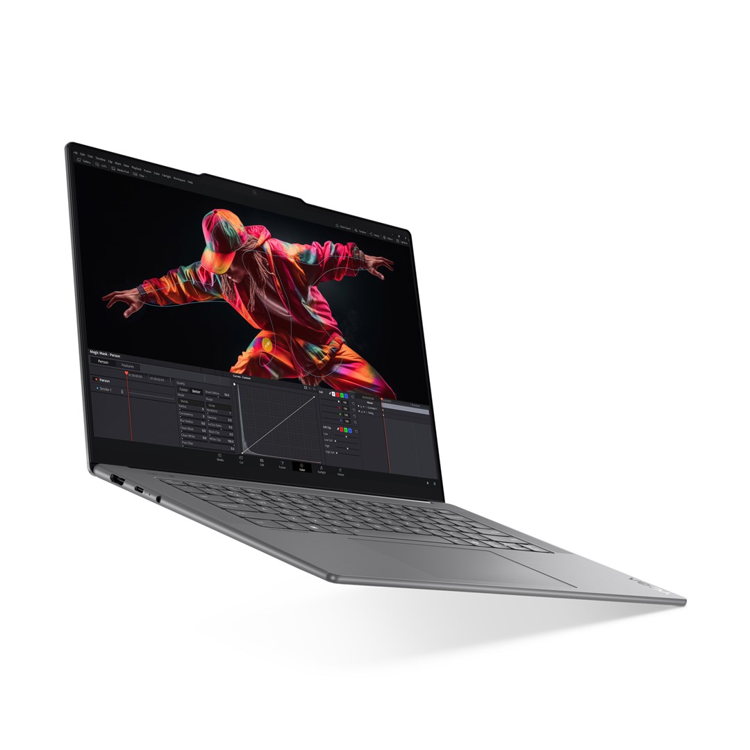 Lenovo Yoga Slim 7i Gen 9 Aura Edition Intel Core Ultra 7 256V Laptop 38.9 cm (15.3") Touchscreen 2.8K 16 GB LPDDR5x-SDRAM 512 GB SSD Wi-Fi 7 (802.11be) Windows 11 Home Grey