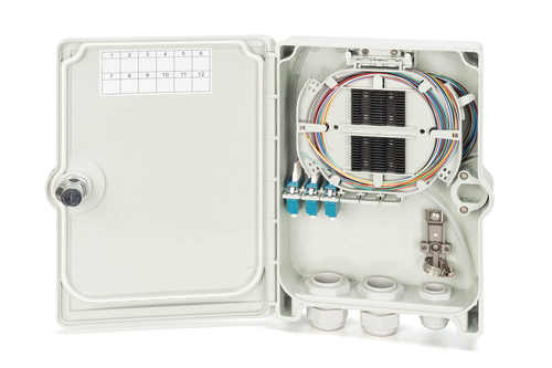 Digitus FTTH/FTTB Distribution box, assembled, OS2, 12 fibers, LC/PC