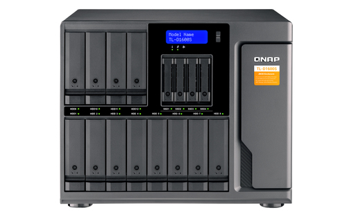 QNAP TL-D1600S storage drive enclosure HDD/SSD enclosure Black, Grey 2.5/3.5"
