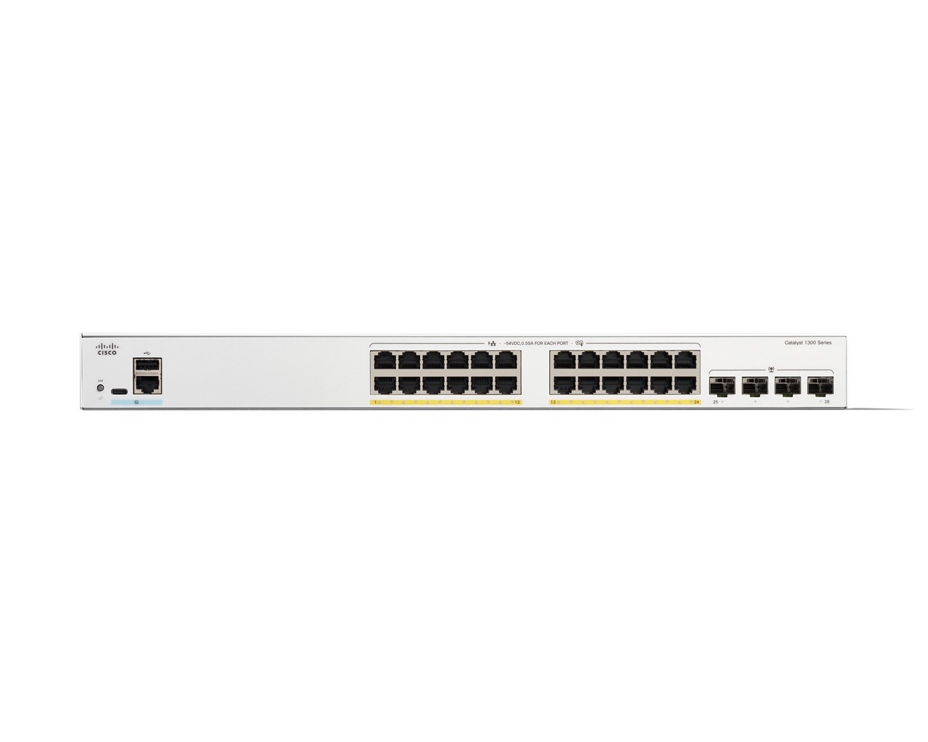 Catalyst 1300 24-port GE, PoE, 4x1G SFP