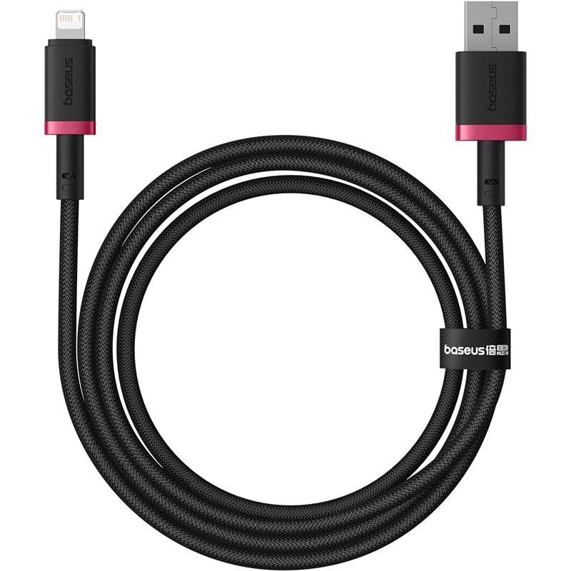 Baseus Dura Type A to IP 2.4A fast charging cable Black  Red