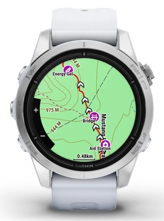 Garmin epix Pro (Gen 2) 3.05 cm (1.2") AMOLED 42 mm Digital 390 x 390 pixels Touchscreen Silver Wi-Fi GPS (satellite)