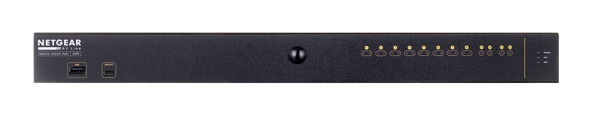 NETGEAR M4250-10G2XF-PoE+ Managed L2/L3 Gigabit Ethernet (10/100/1000) Power over Ethernet (PoE) 1U Black