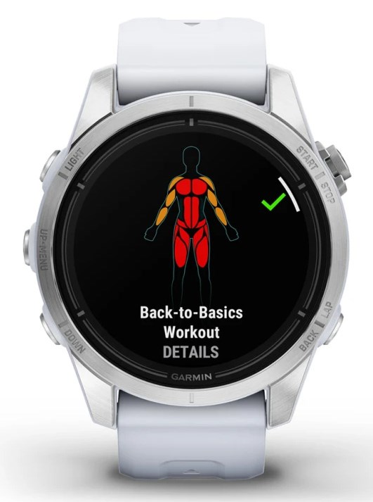 Garmin epix Pro (Gen 2) 3.05 cm (1.2") AMOLED 42 mm Digital 390 x 390 pixels Touchscreen Silver Wi-Fi GPS (satellite)