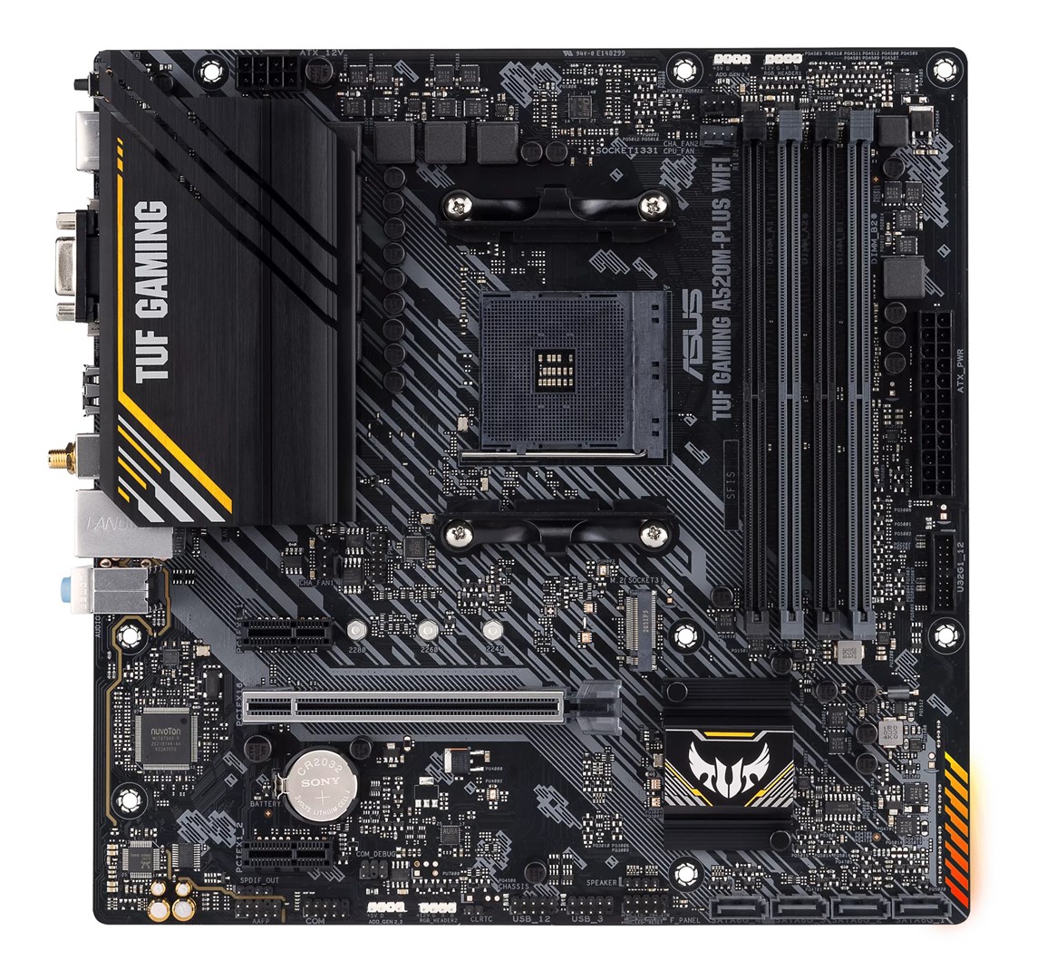ASUS TUF GAMING A520M-PLUS WIFI AMD A520 Socket AM4 micro ATX