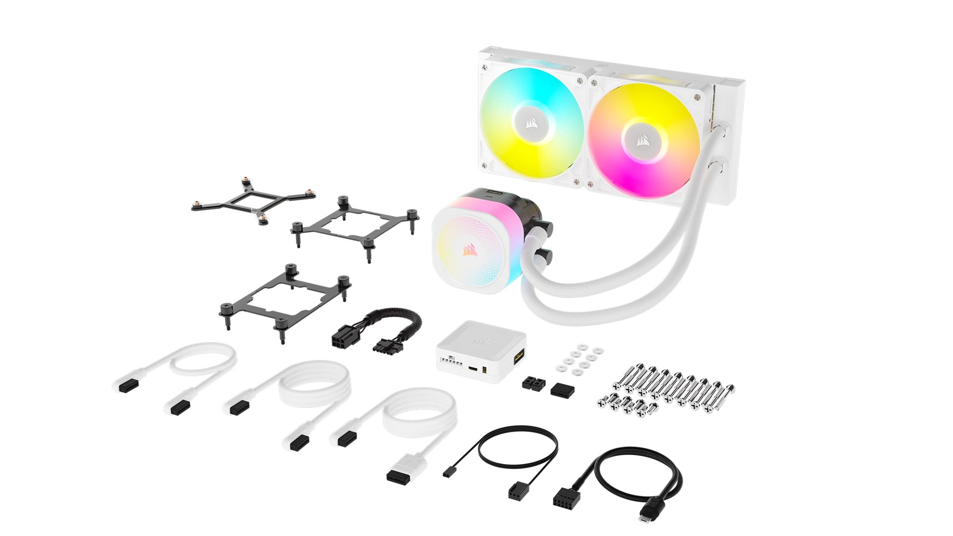 Corsair iCUE LINK TITAN RX RGB Processor All-in-one liquid cooler 12 cm White 1 pc(s)