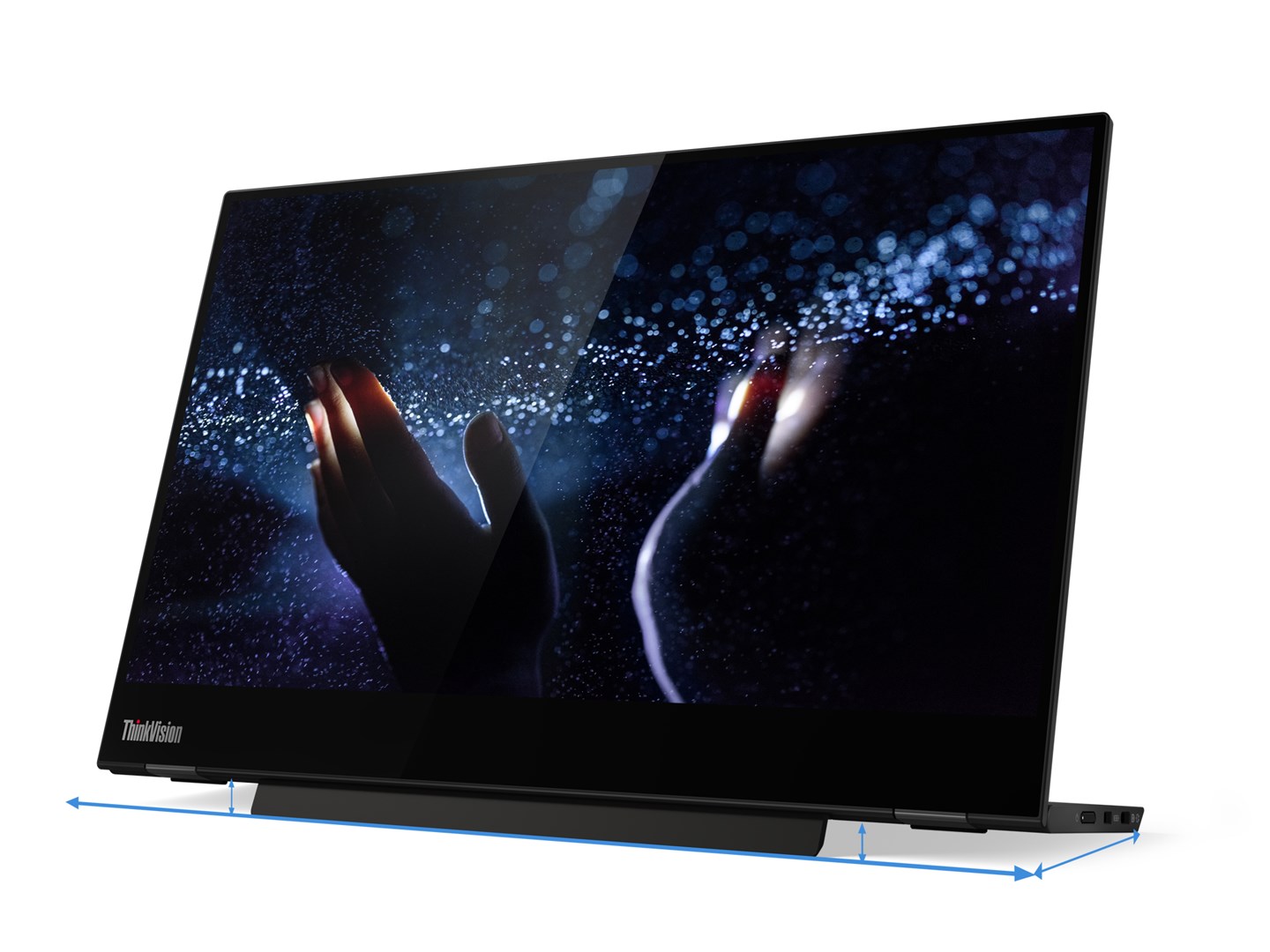 Lenovo M14t LED display 35.6 cm (14") 1920 x 1080 pixels Full HD Touchscreen Black