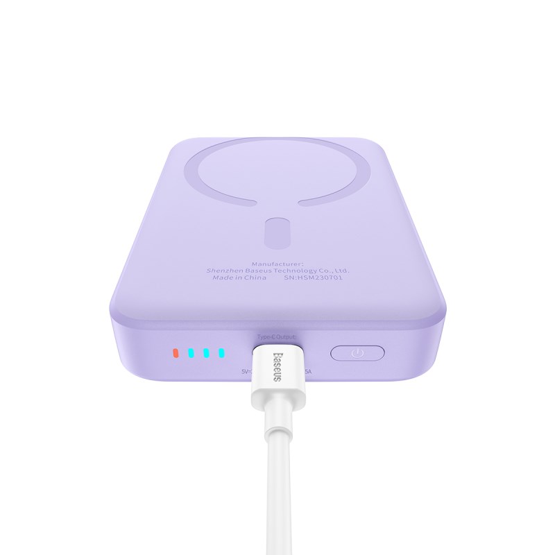 Baseus P10059001513-00 Lithium polymer (LiPo) power bank 10000 mAh Wireless charging Purple