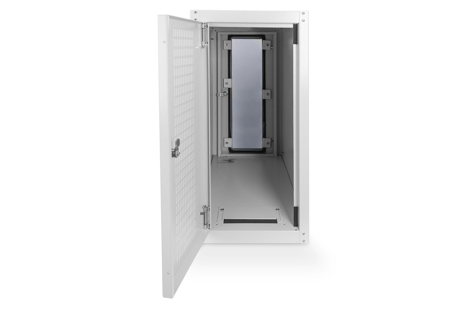 Digitus Computer housing with glass door, rolling, lockable, with ventilation slits