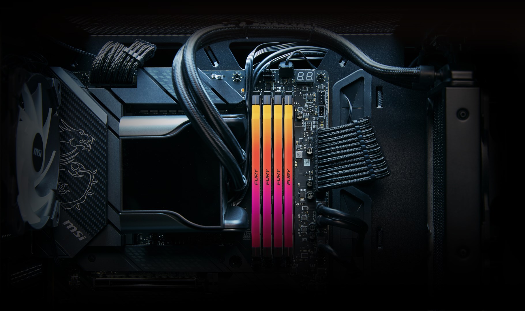 Kingston Technology FURY 96GB 6400MT/s DDR5 CL32 DIMM (Kit of 2) Renegade RGB XMP