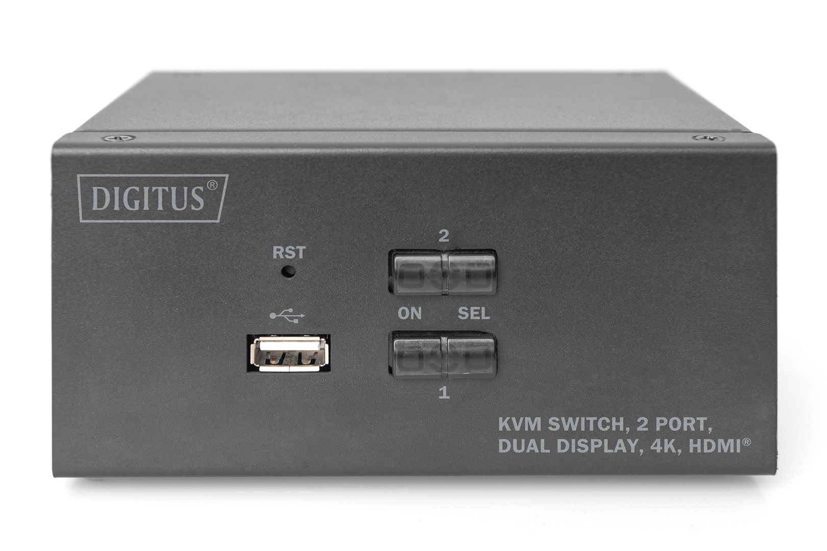 Digitus KVM Switch, 2 Port, Dual Display, 4K, HDMI®