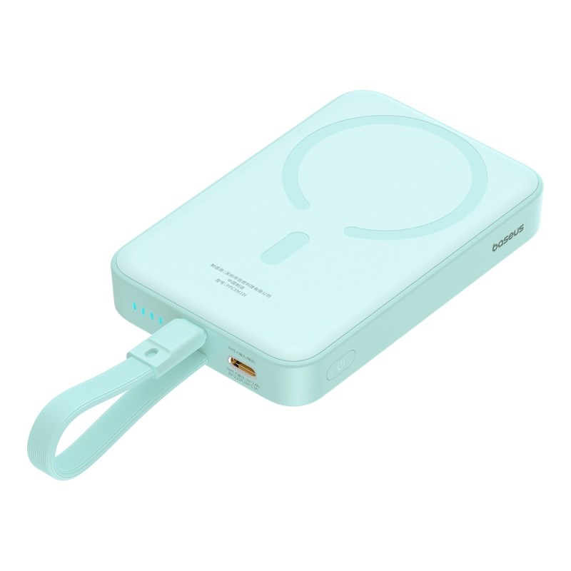 Baseus P10022109333-00 Lithium polymer (LiPo) power bank 10000 mAh Wireless charging Blue