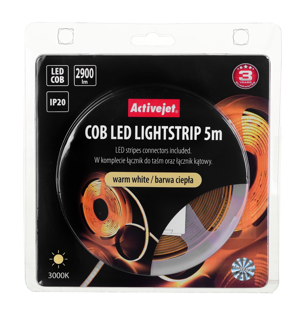 Activejet AJE-COB 5m ciep strip light Universal strip light Indoor