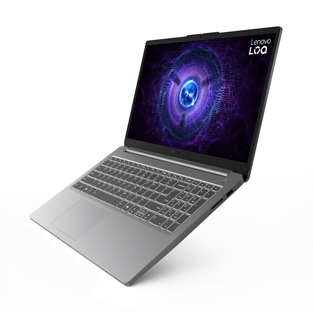 Lenovo LOQ 15IAX9E Intel® Core™ i5 i5-12450HX Laptop 39.6 cm (15.6") Full HD 16 GB DDR5-SDRAM 512 GB SSD NVIDIA GeForce RTX 2050 Wi-Fi 6 (802.11ax) English Grey