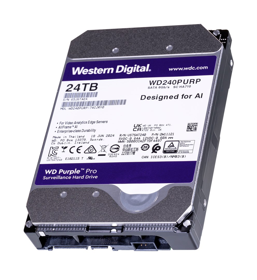 Western Digital Purple Pro WD240PURP internal hard drive 24 TB 7200 RPM 512 MB 3.5" Serial ATA III
