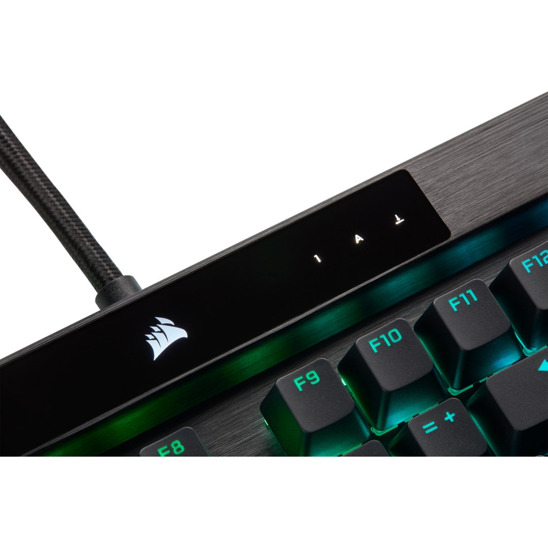 Corsair K100 RGB Optical-Mechanical Gaming keyboard USB QWERTZ German Black