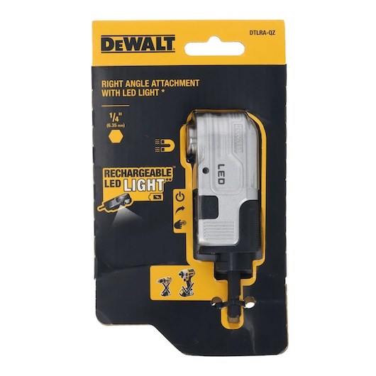 DEWALT HEX angle attachment with LED Audio & Video
