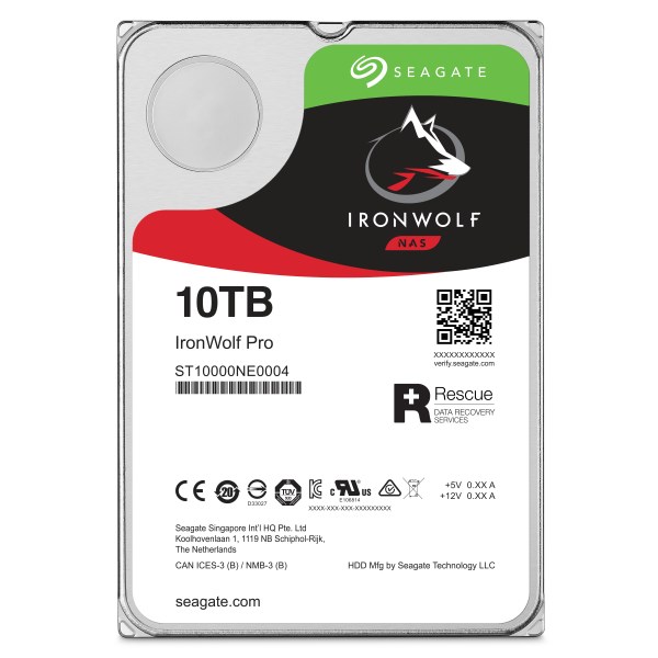 Seagate IronWolf Pro ST10000NT001 internal hard drive 10 TB 7200 RPM 256 MB 3.5" Serial ATA III