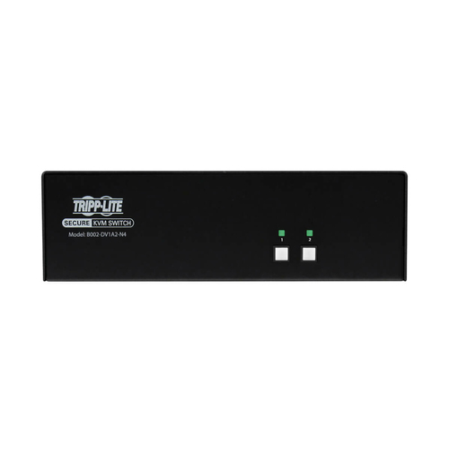 Tripp Lite B002-DV1A2-N4 Secure KVM Switch, 2-Port, Single Head, DVI to DVI, NIAP PP4.0, Audio, TAA