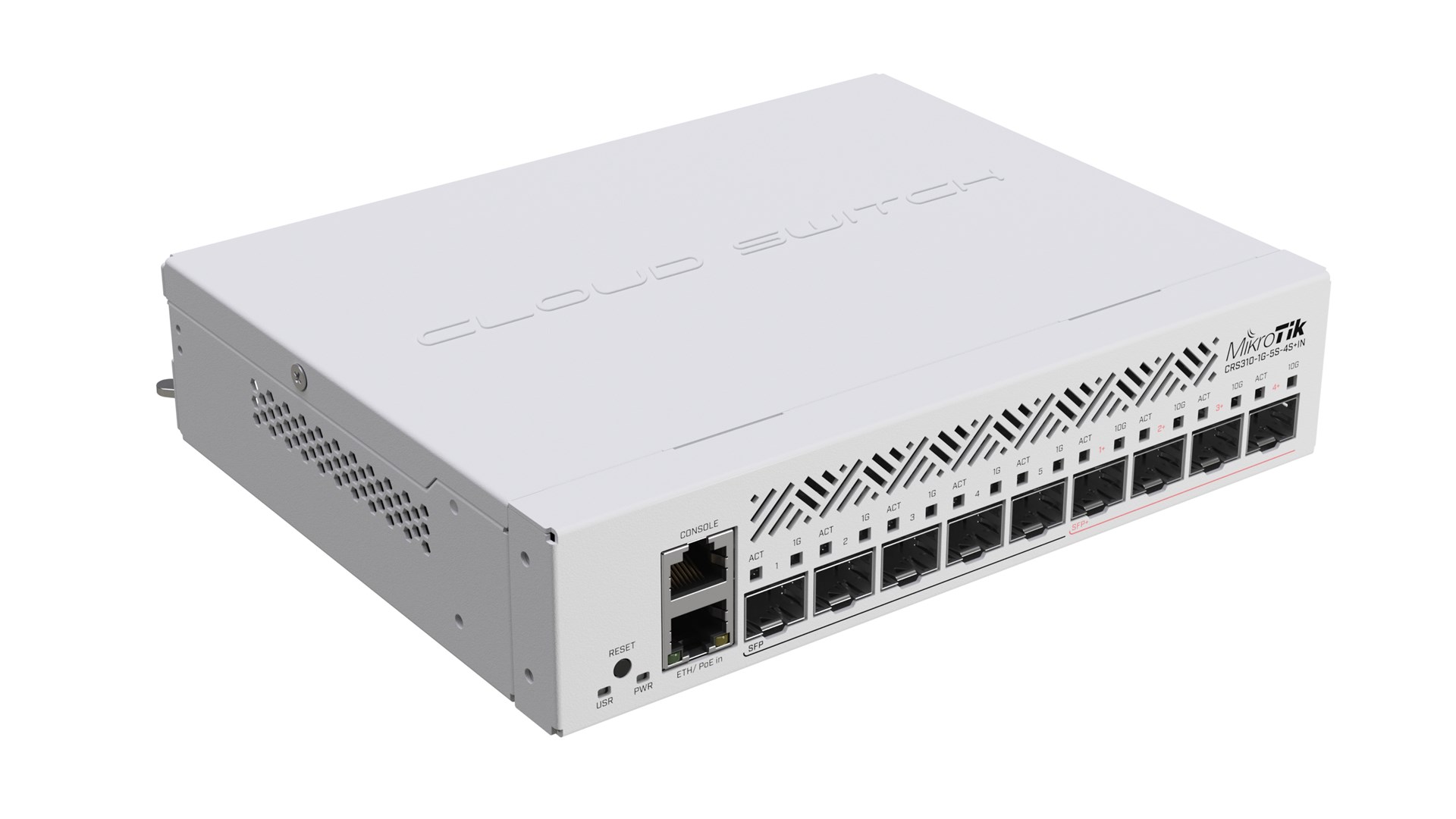 Mikrotik CRS310-1G-5S-4S+IN network switch Managed L3 Power over Ethernet (PoE) 1U