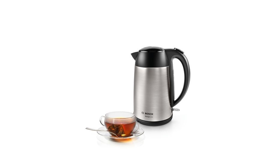 Bosch TWK3P420 electric kettle 1.7 L 2400 W Black, Stainless steel