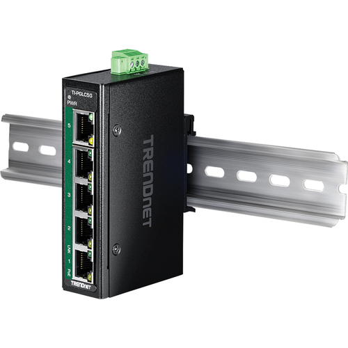 Trendnet TI-PGLC50 network switch Unmanaged Gigabit Ethernet (10/100/1000) Power over Ethernet (PoE) Black