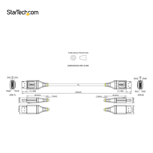 DP14VMM2M - Cables & Adaptors by StarTech.com