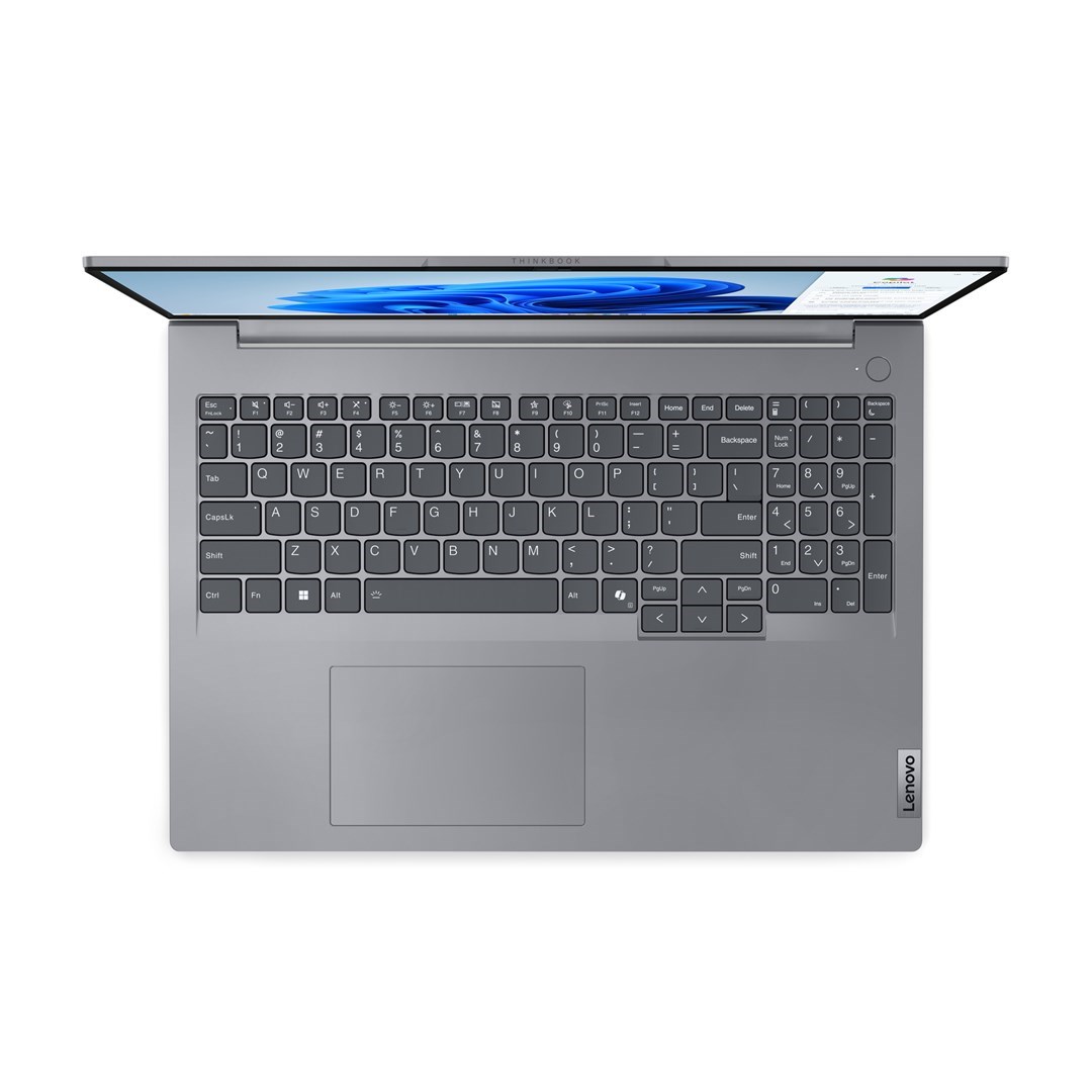 Lenovo ThinkBook 16 G7 IML Intel Core Ultra 5 125U Laptop 40.6 cm (16") WUXGA 16 GB LPDDR5-SDRAM 1 TB SSD Wi-Fi 6E (802.11ax) Windows 11 Pro English Grey