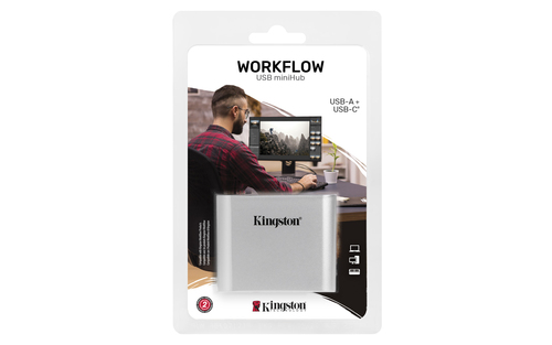 Kingston Technology USB 3.2 Gen 1 Workflow 5G USB-A and USB-C miniHub