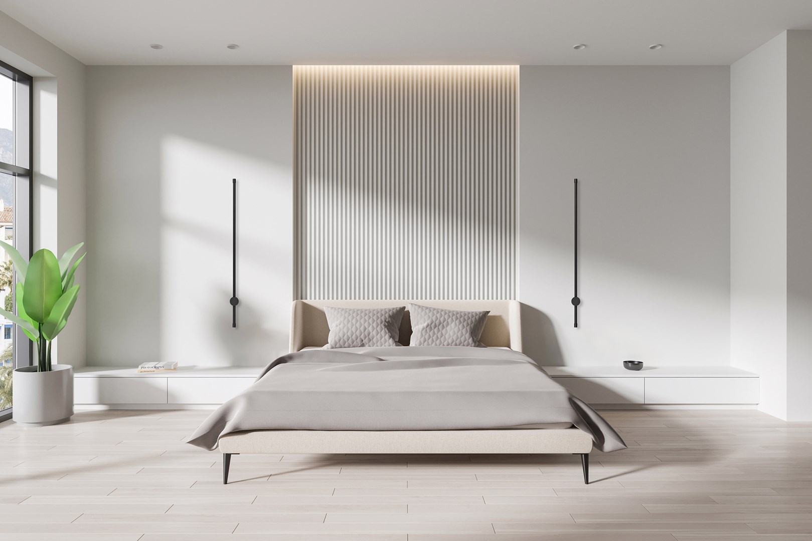 Activejet LED wall lamp AJE-HILTON Black NW